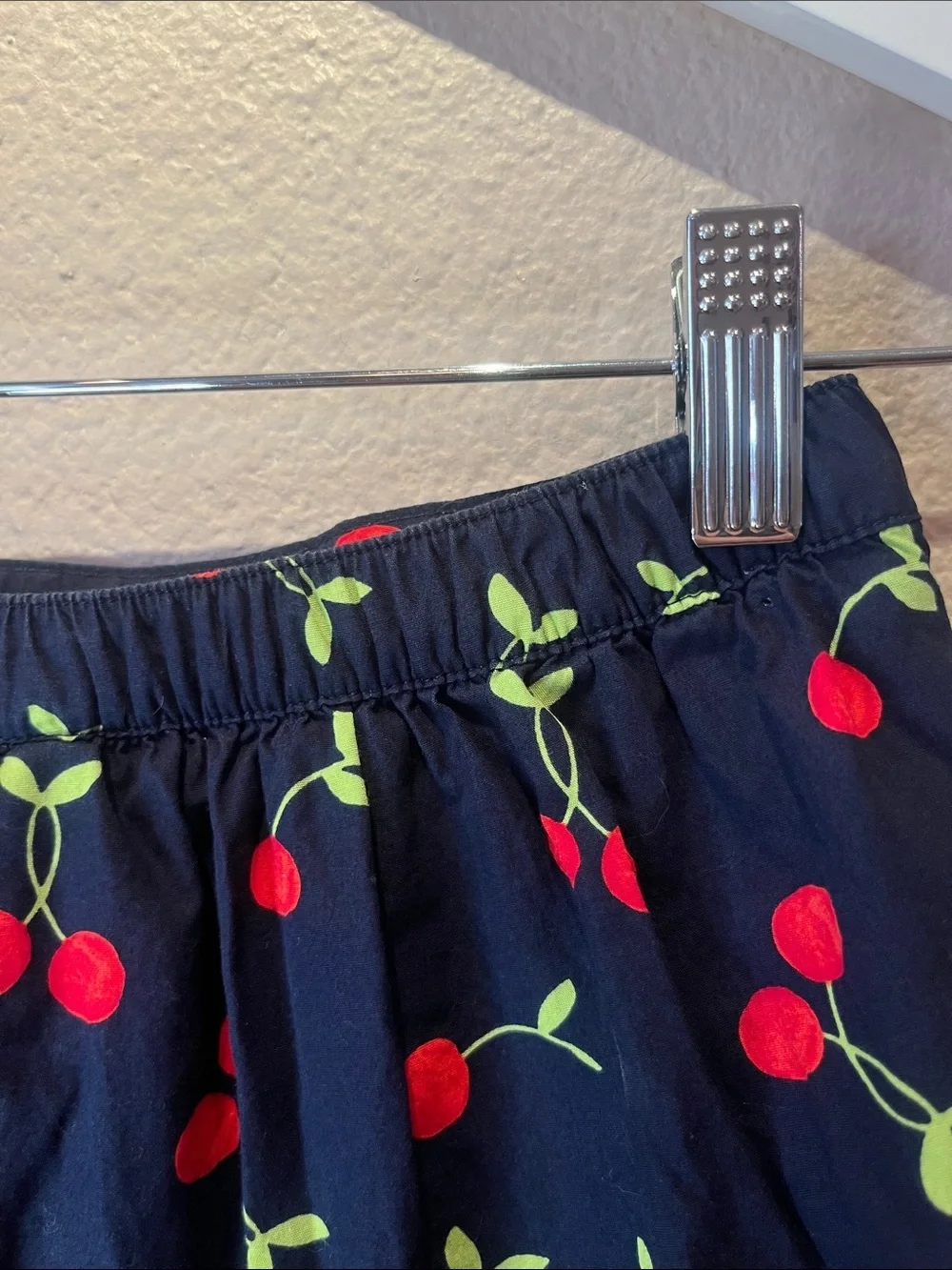 Gymboree Girl’s Very Cherry Skirt with Shorts Size 7 Navy Blue